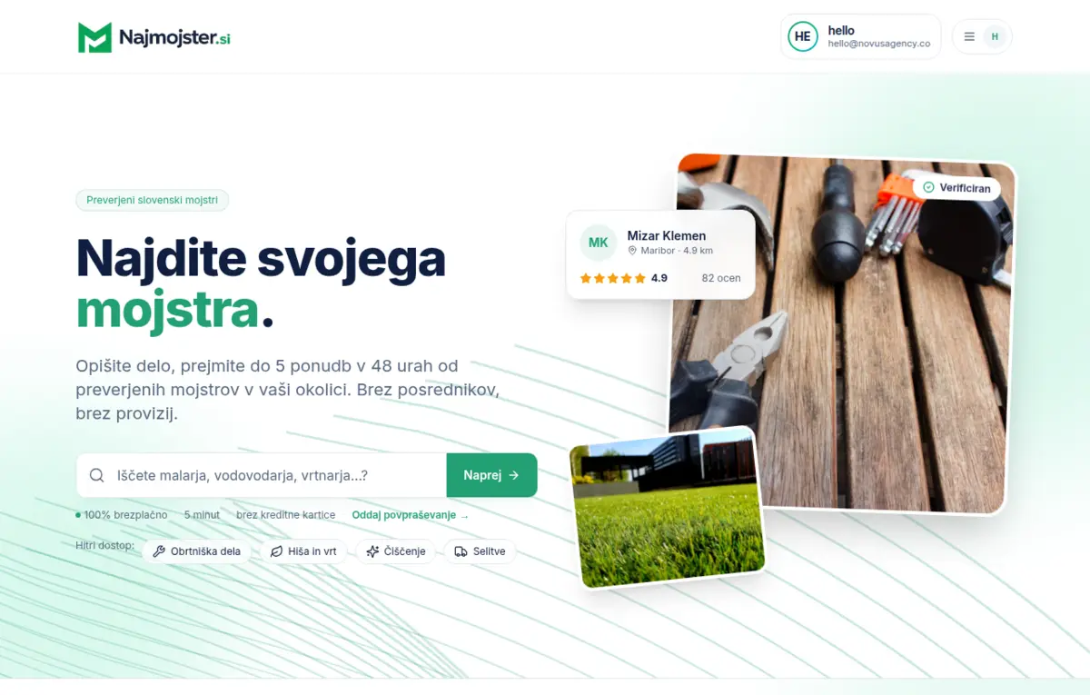 Najmojster.si - Slovenski marketplace mojstrov